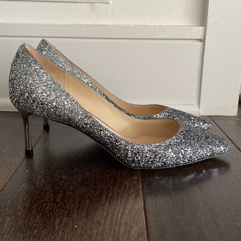 Jimmy Choo Romy 60 Glitter Heels